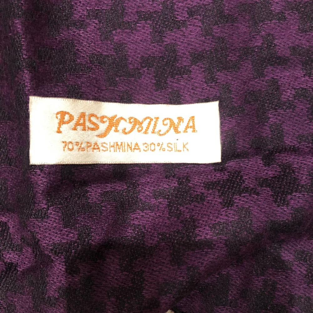 Purple and Black Pashmina
